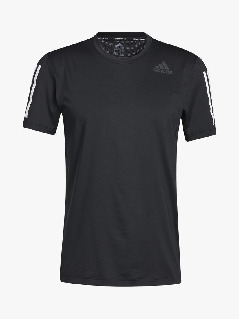adidas Techfit 3-Stripes Fitted Gym Top at John Lewis & Partners