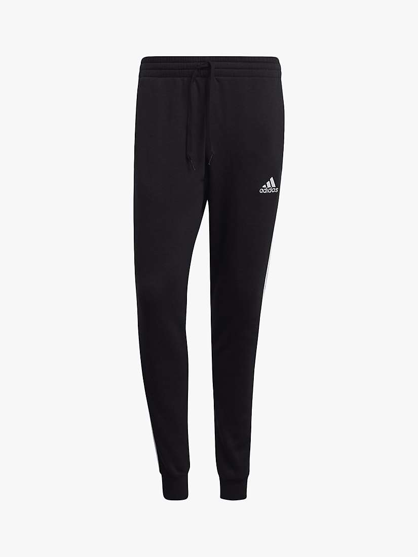 Buy adidas Essentials Fleece Fitted 3-Stripes Joggers Online at johnlewis.com