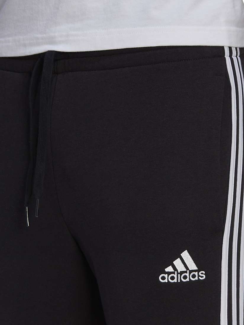Buy adidas Essentials Fleece Fitted 3-Stripes Joggers Online at johnlewis.com