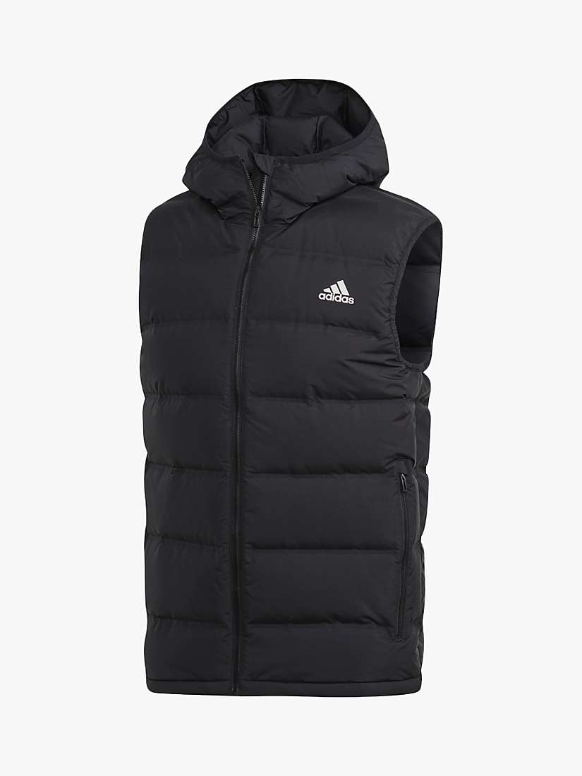 Buy adidas Helionic Hooded Down Men's Insulated Gilet Online at johnlewis.com