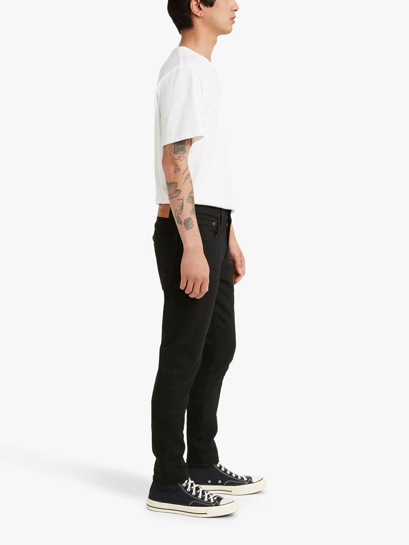 Levi's 501 Skinny Taper Jeans, Black Leaf Adv at John Lewis & Partners