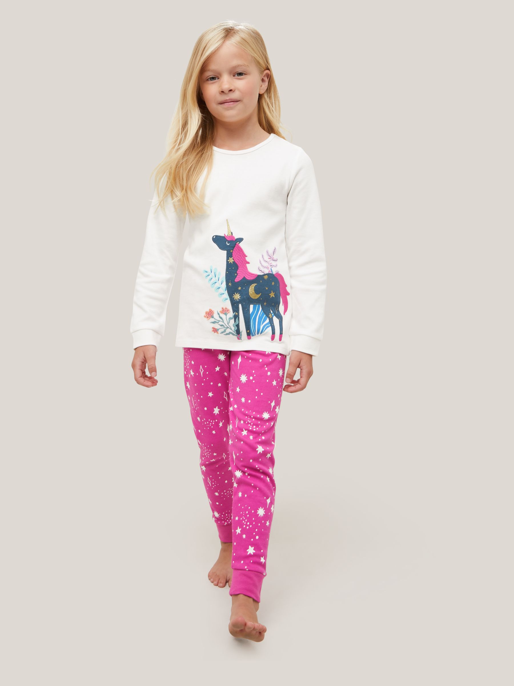John Lewis BNWT John Lewis Unicorn Design Hooded All in One Pyjamas Sizes 11 Yrs NEW Soft 