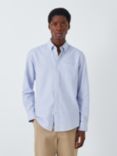 John Lewis Regular Fit Stripe Oxford Shirt, Blue