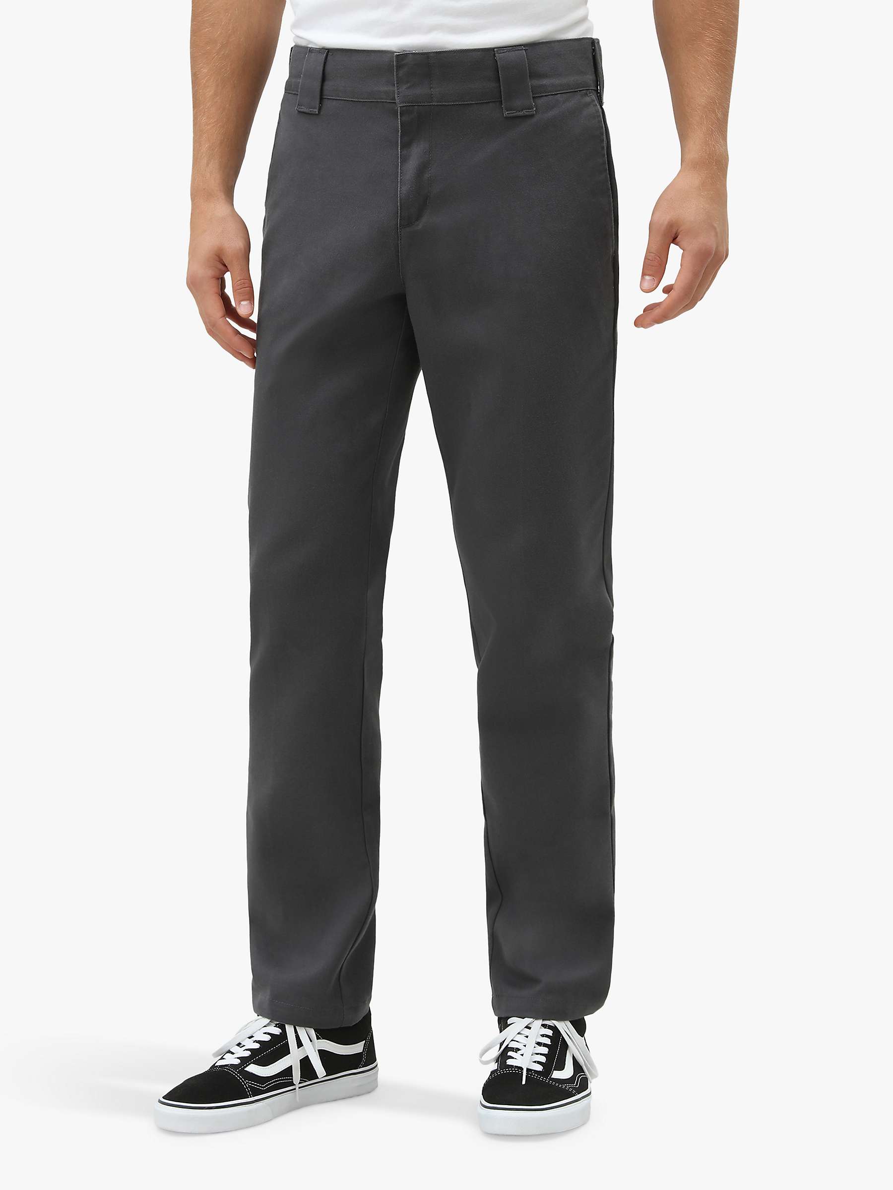 Dickies 872 Slim Fit Trousers, Charcoal Grey at John Lewis & Partners