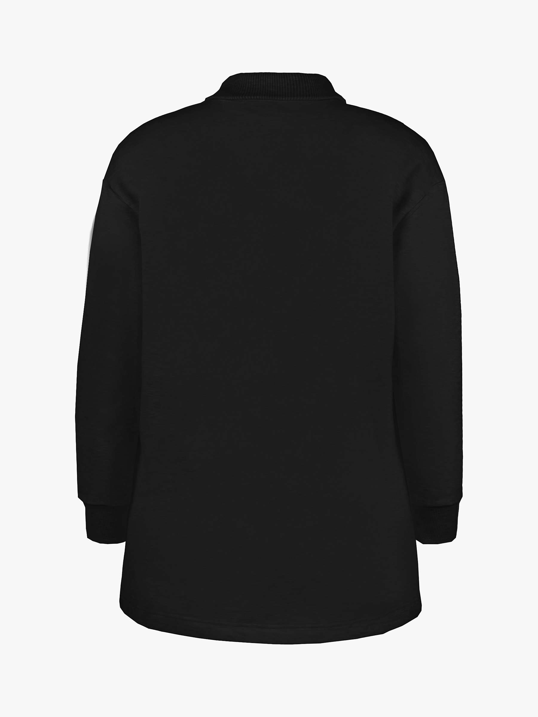 Buy Live Unlimited Curve Half Zip Sweatshirt, Black Online at johnlewis.com
