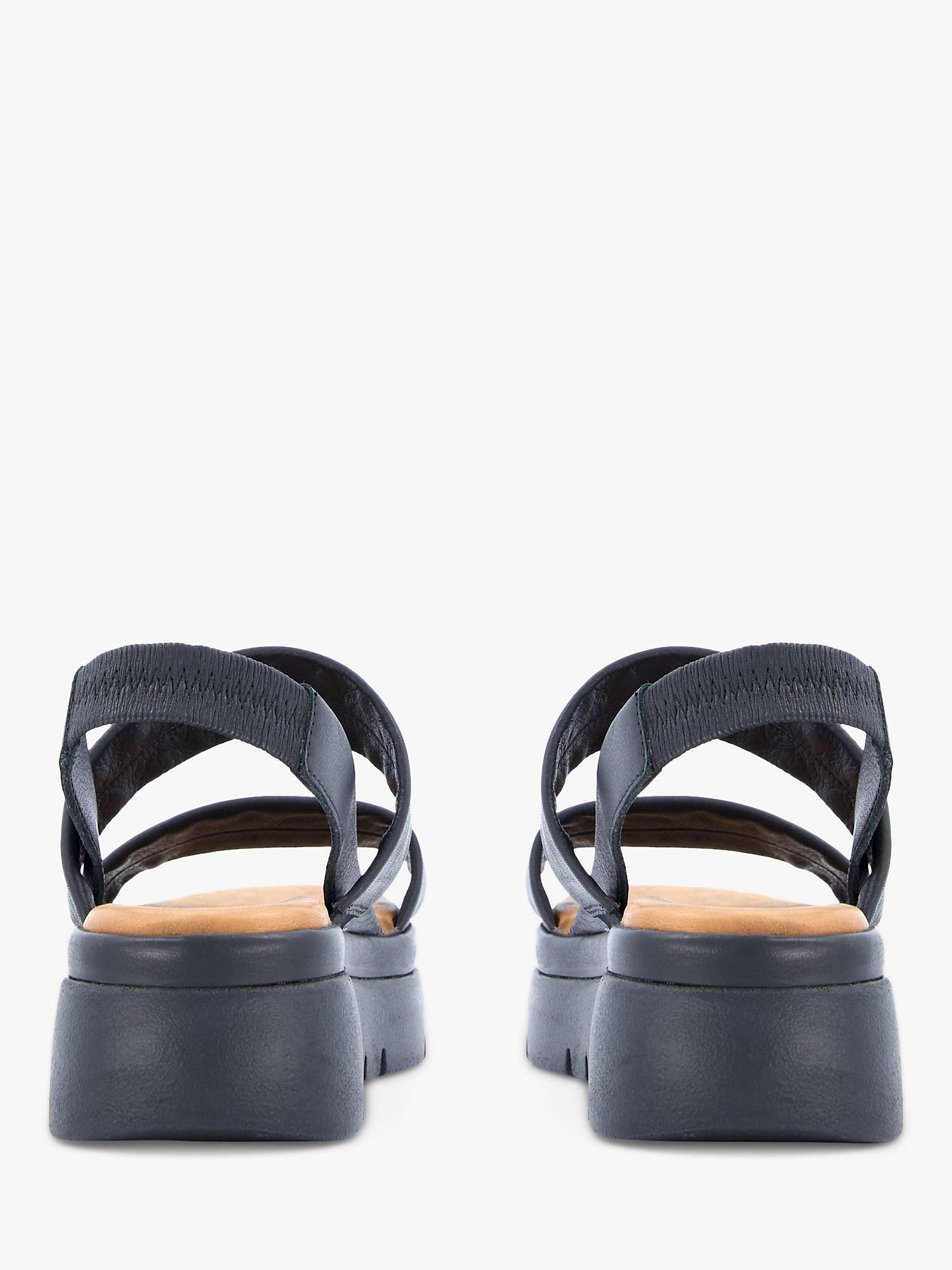 Buy Dune Location Leather Padded Flatform Sandals Online at johnlewis.com