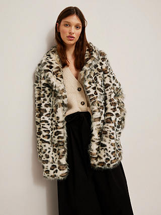 Somerset By Alice Temperley Animal, Animal Faux Fur Coat Next