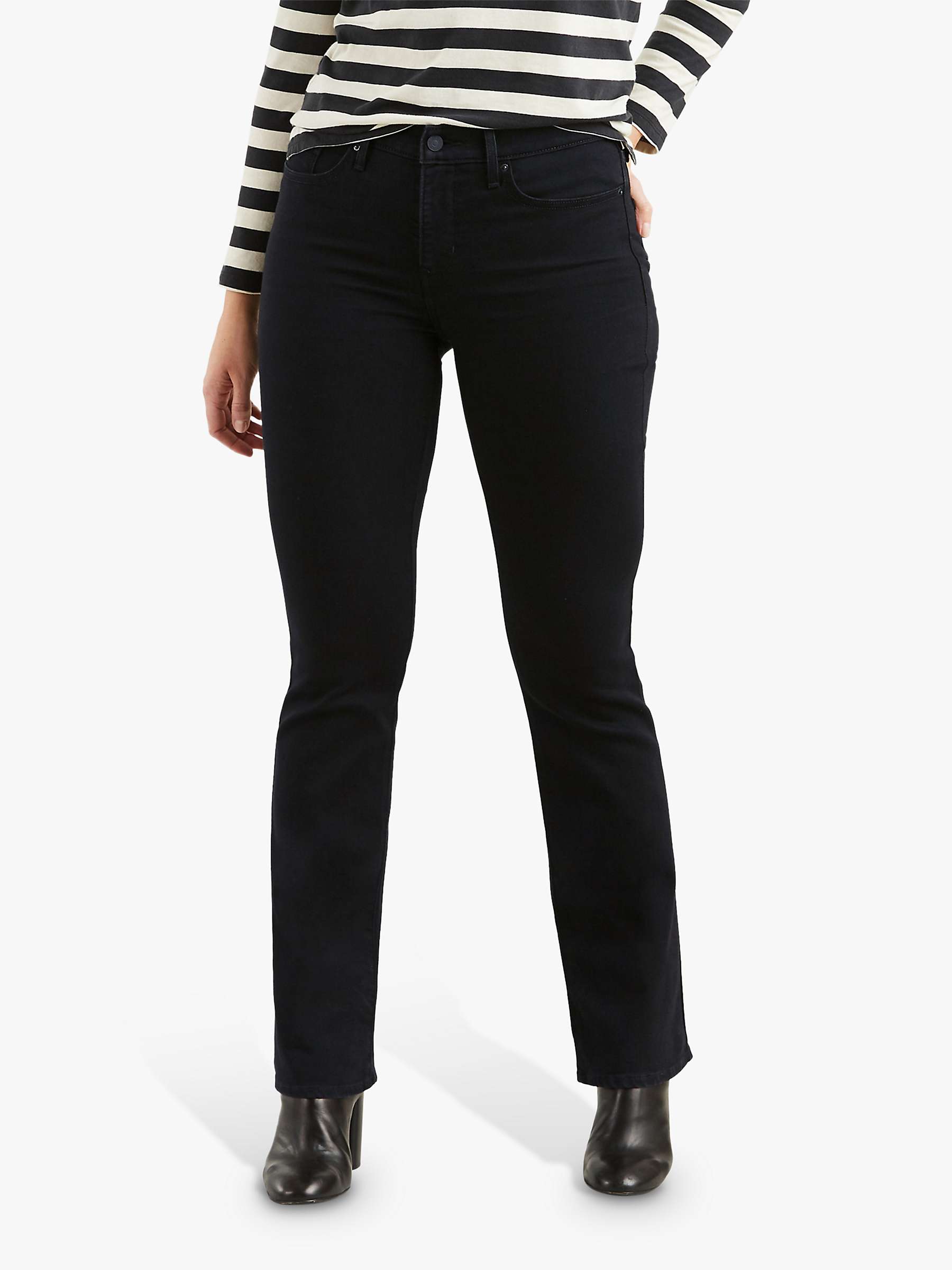 Buy Levi's 315 Shaping Bootcut Jeans, Soft Black Online at johnlewis.com