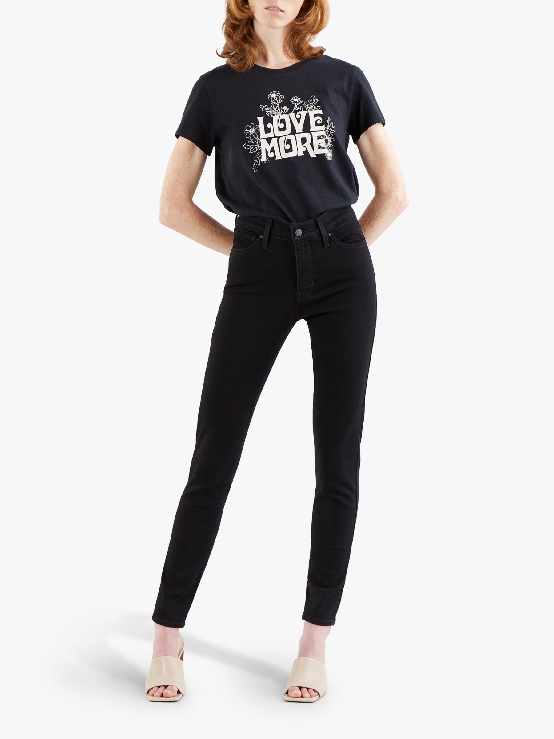 Levi's 310 Shaping Super Skinny Jeans, Black Squared, W26/L32