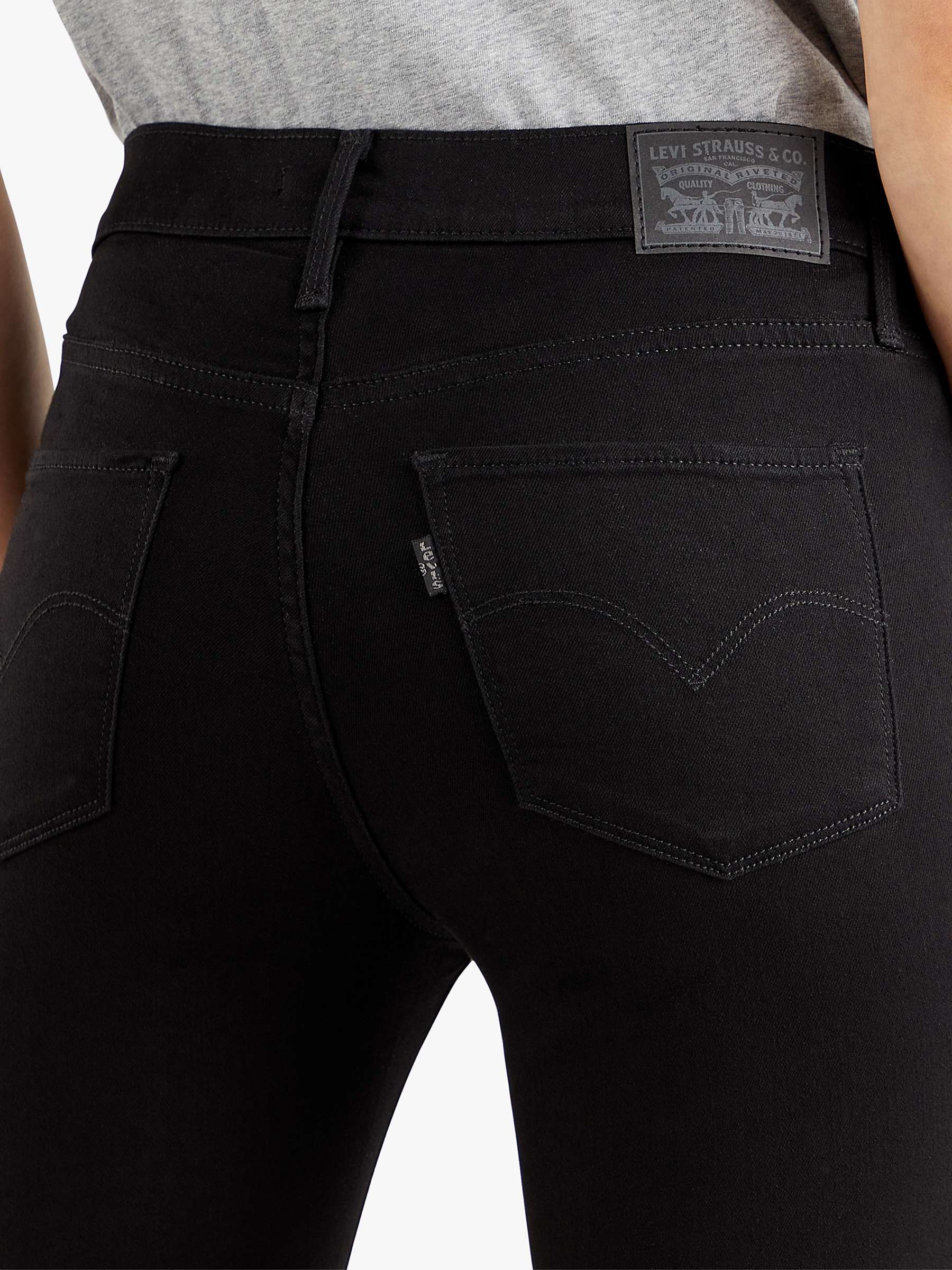 Buy Levi's 312 Shaping Slim Jeans, Soft Black Online at johnlewis.com