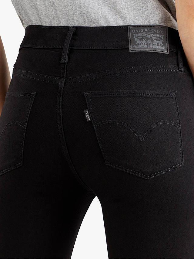 Levi's 312 Shaping Slim Jeans, Soft Black at John Lewis & Partners