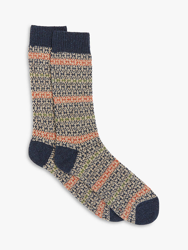 johnlewis.com | John Lewis & Partners Wool and Silk Blend Boot Socks, Oat