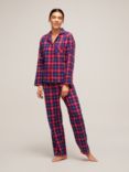 John Lewis & Partners Check Family Pyjama Set, Red