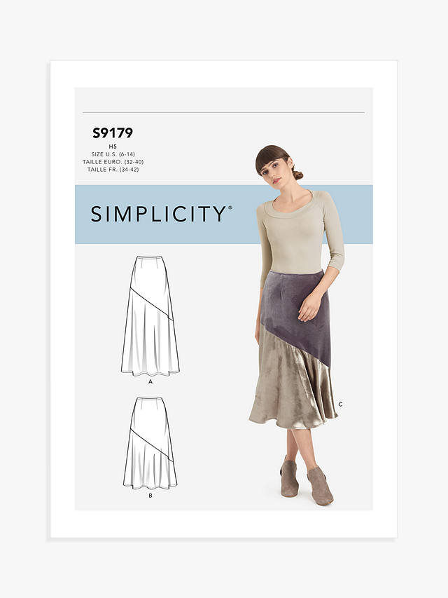 Simplicity Misses' Skirt Sewing Pattern, S9179, Size 16-24