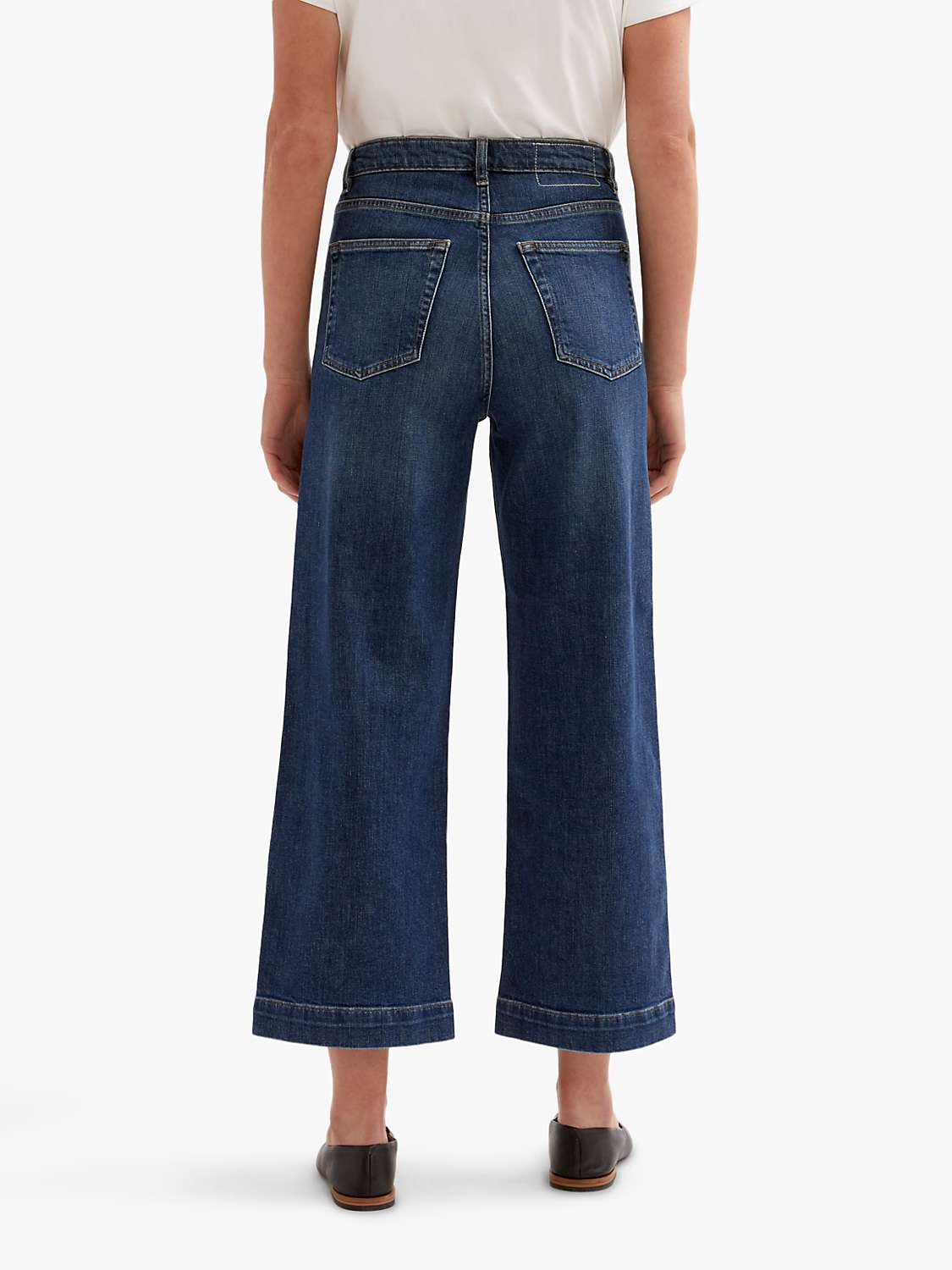 Buy Jigsaw Tyne Wide Leg Cropped Jeans Online at johnlewis.com