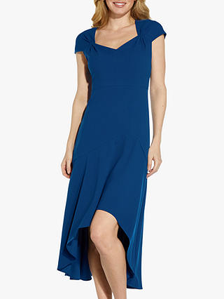 Adrianna Papell Divine High Low Hem Dress, Parisian Blue