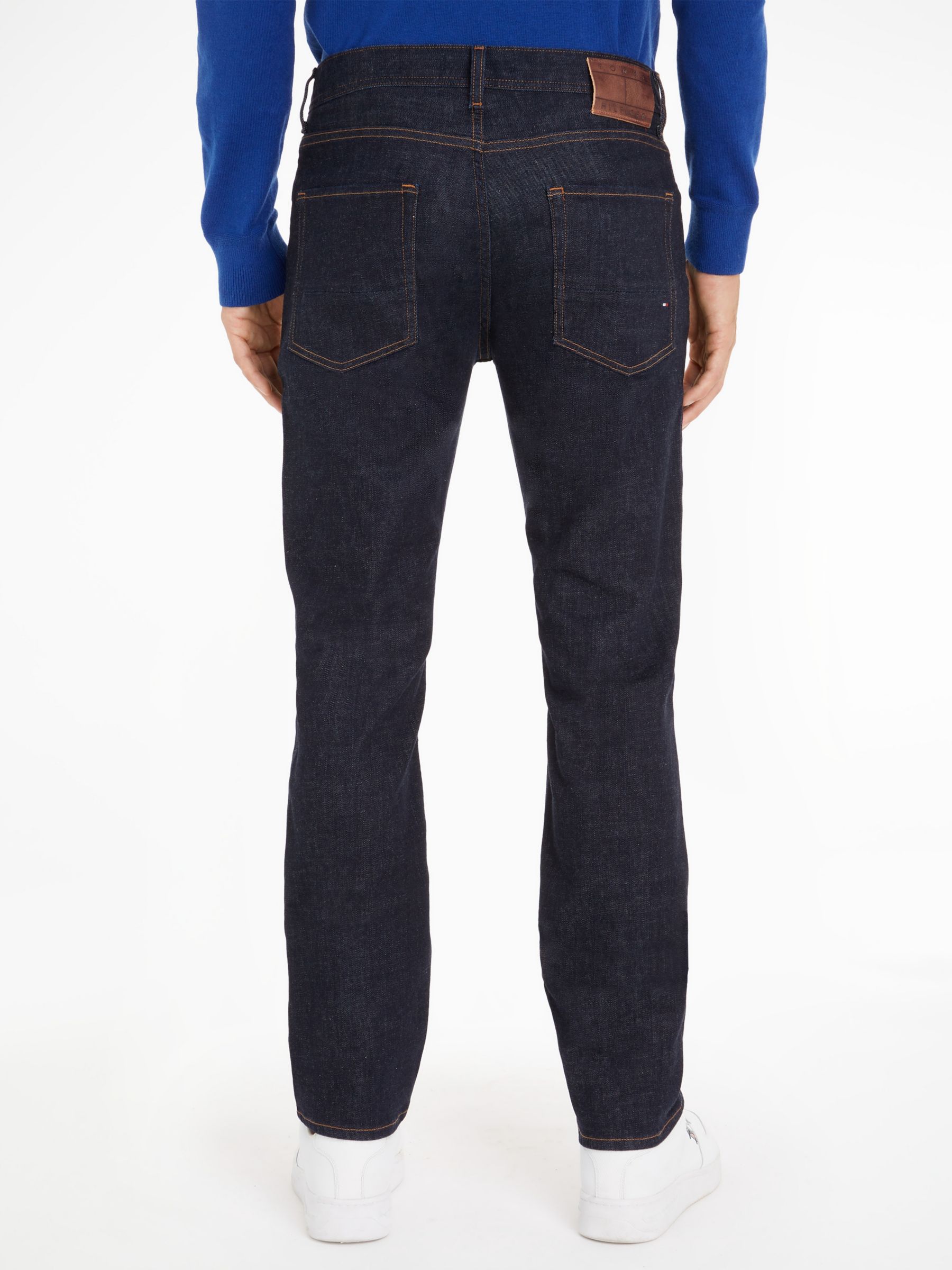 Tommy Hilfiger Denton Straight Jeans, Ohio Rinse at John Lewis & Partners