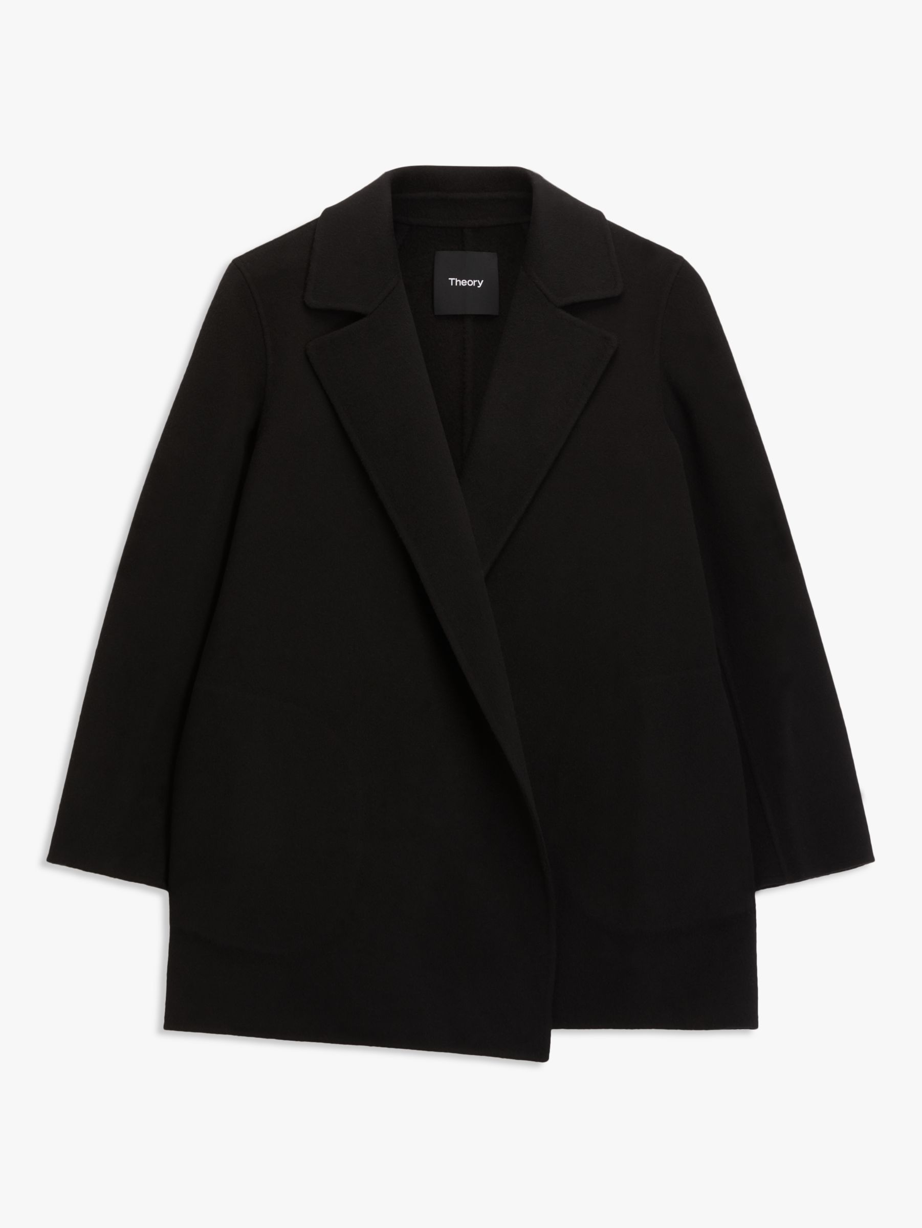 THEORY Sileena Double Face Luxe Wool-Cashmere-Blend Open Jacket