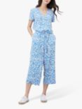 Joules Celine Floral Print Jumpsuit, Blue
