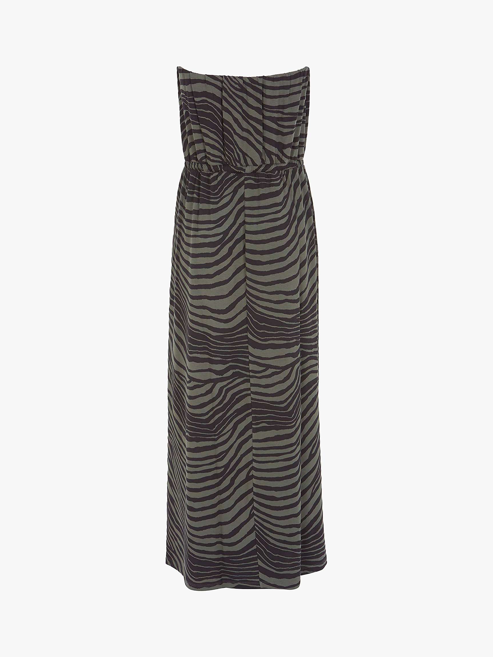 Buy Mint Velvet Rey Zebra Beach Maxi Dress, Green Online at johnlewis.com