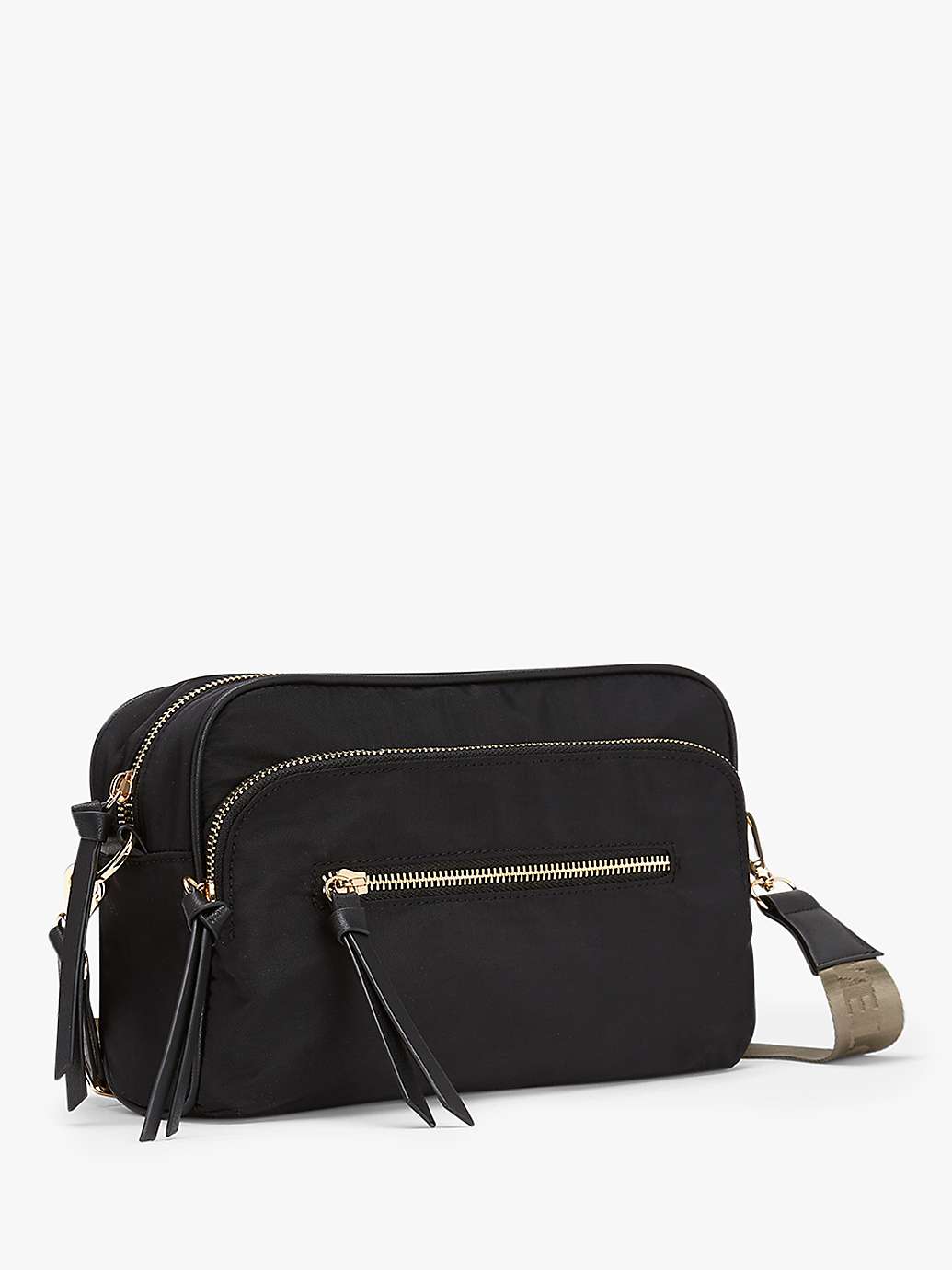 Buy Mint Velvet Nylon Cross Body Bag, Black Online at johnlewis.com