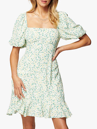 Forever New Veronica Puff Sleeve Sun Dress, Riviera Ditsy