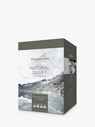 Snuggledown Natural Duck Feather and Down 3-in-1 Duvet, 13.5 Tog (4.5 + 9 Tog), Single
