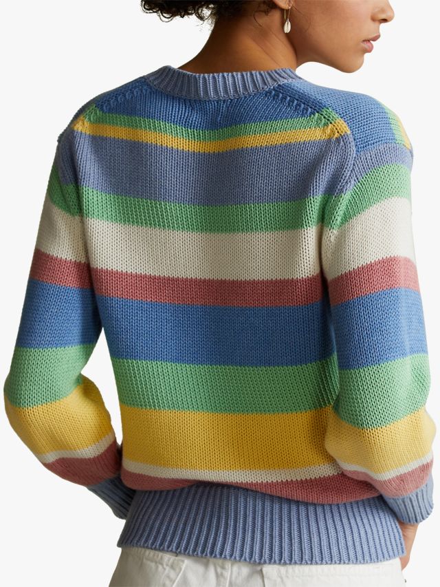 Polo Ralph Lauren Stripe Cotton Jumper, Multi, XS