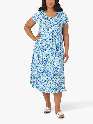 LIVE by Live Unlimited Curve Printed Jersey Midi Dress