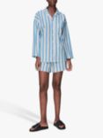 Whistles Gracie Stripe Print Pyjama Set, Multi