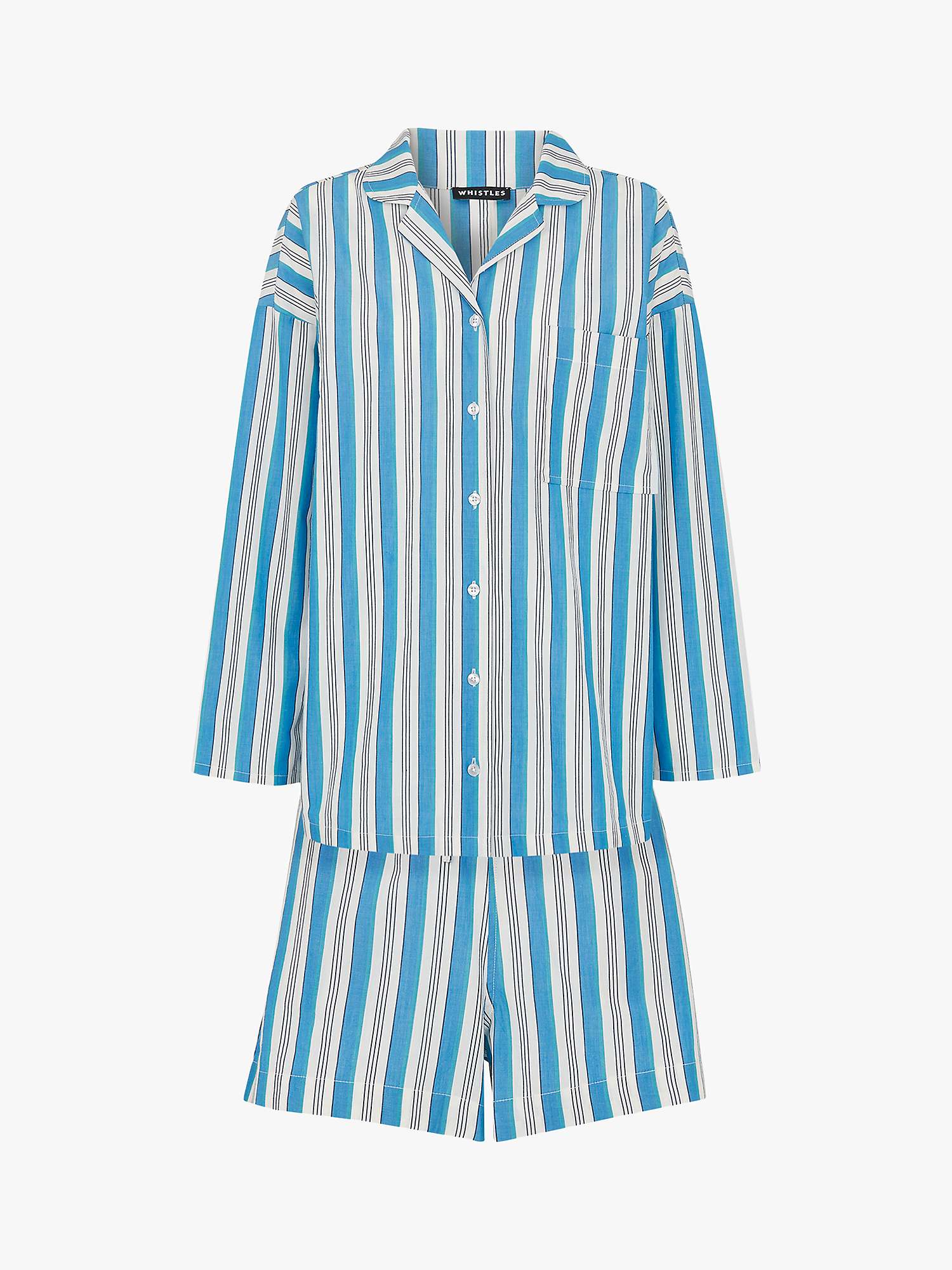 Buy Whistles Gracie Stripe Print Pyjama Set, Multi Online at johnlewis.com
