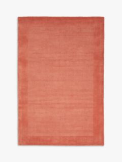 John Lewis ANYDAY Border Wool Rug, Terracotta, L230 x W160 cm