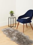 John Lewis ANYDAY Faux Fur Sheepskin Rug, Double, Grey