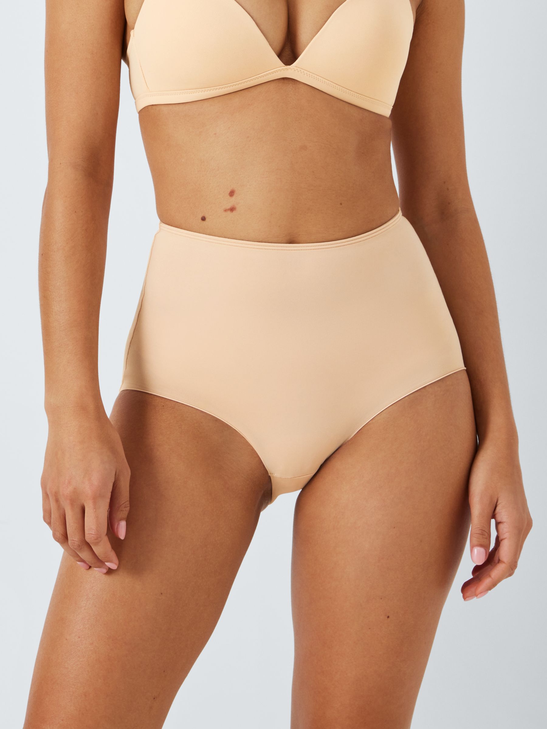 John Lewis ANYDAY Full Shaping Knickers, Pack of 2, Almond at John