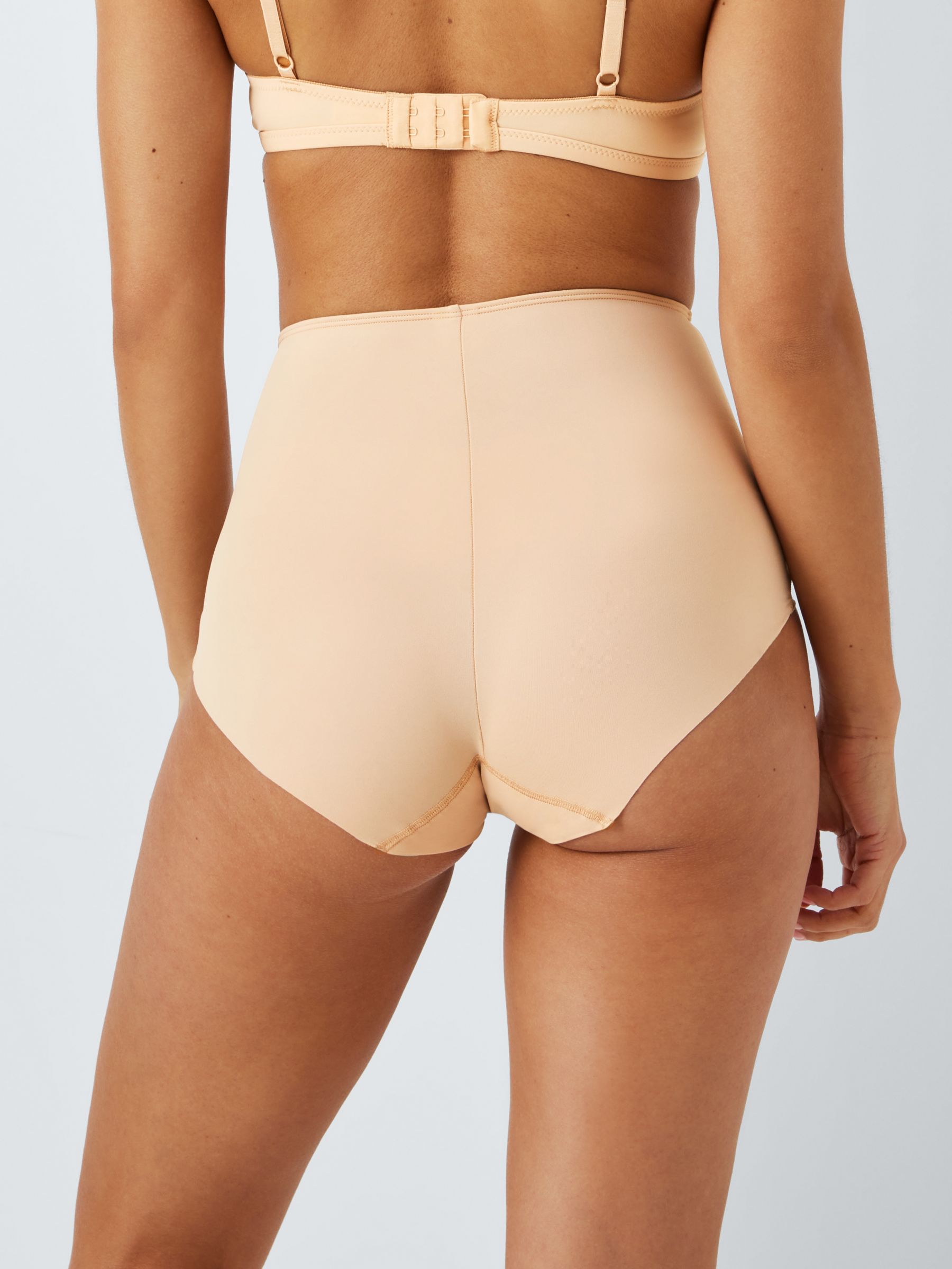 John Lewis ANYDAY No VPL Short Knickers, Pack of 3, Almond at John Lewis &  Partners