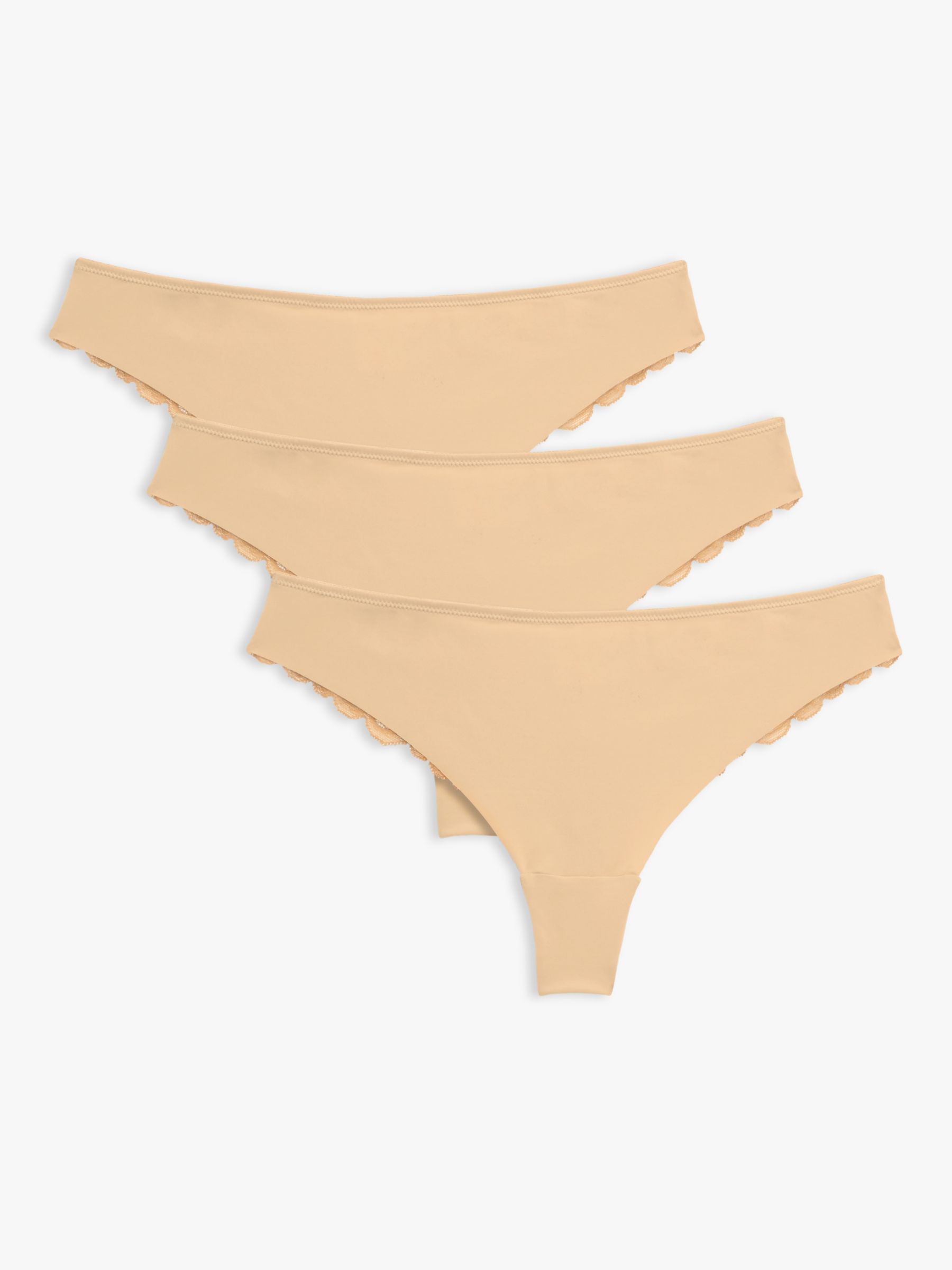 John Lewis ANYDAY Full Shaping Knickers, Pack of 2, Almond