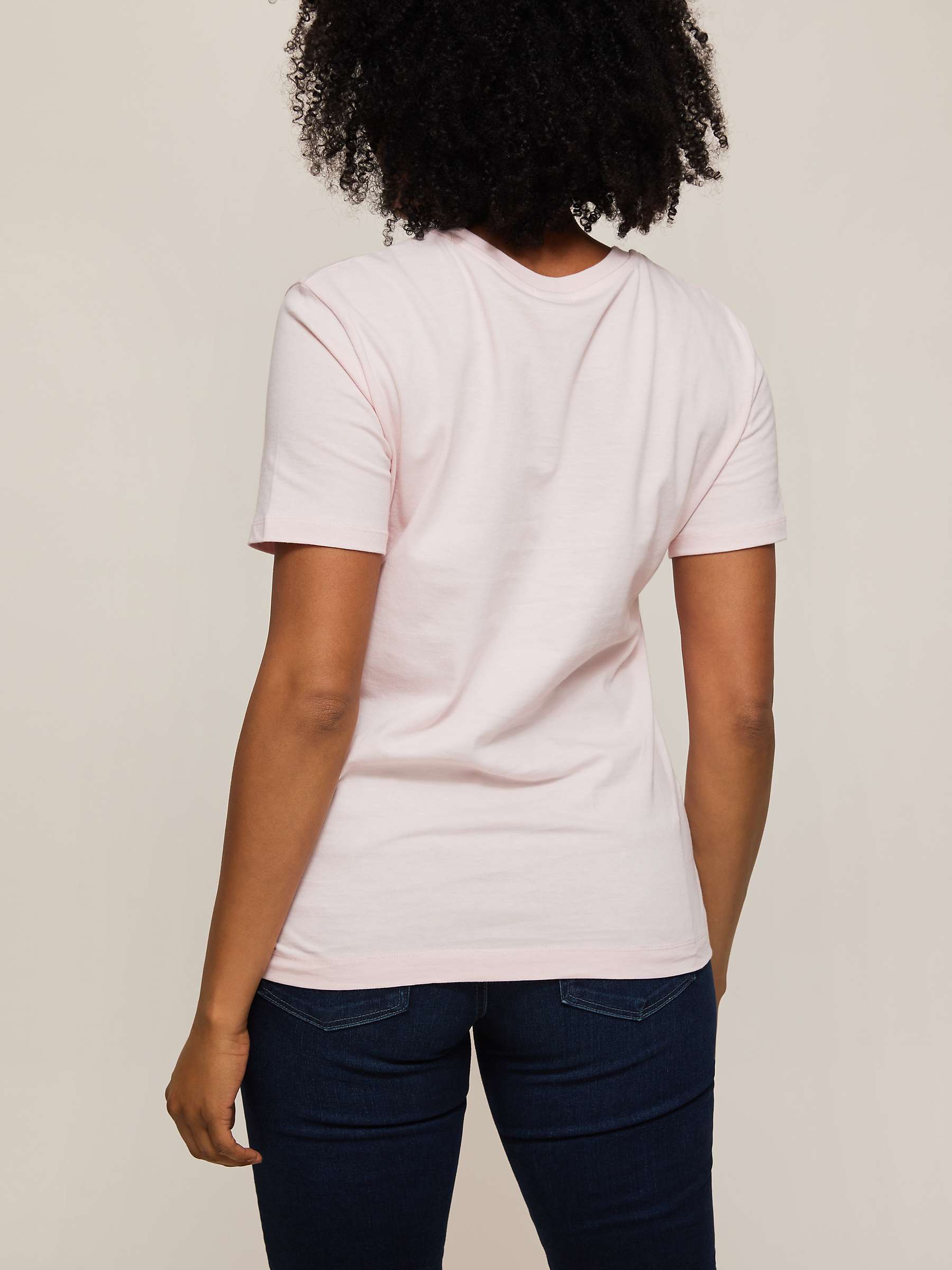 Buy PS Paul Smith Organic Cotton Zebra Logo T-Shirt, Pale Pink Online at johnlewis.com
