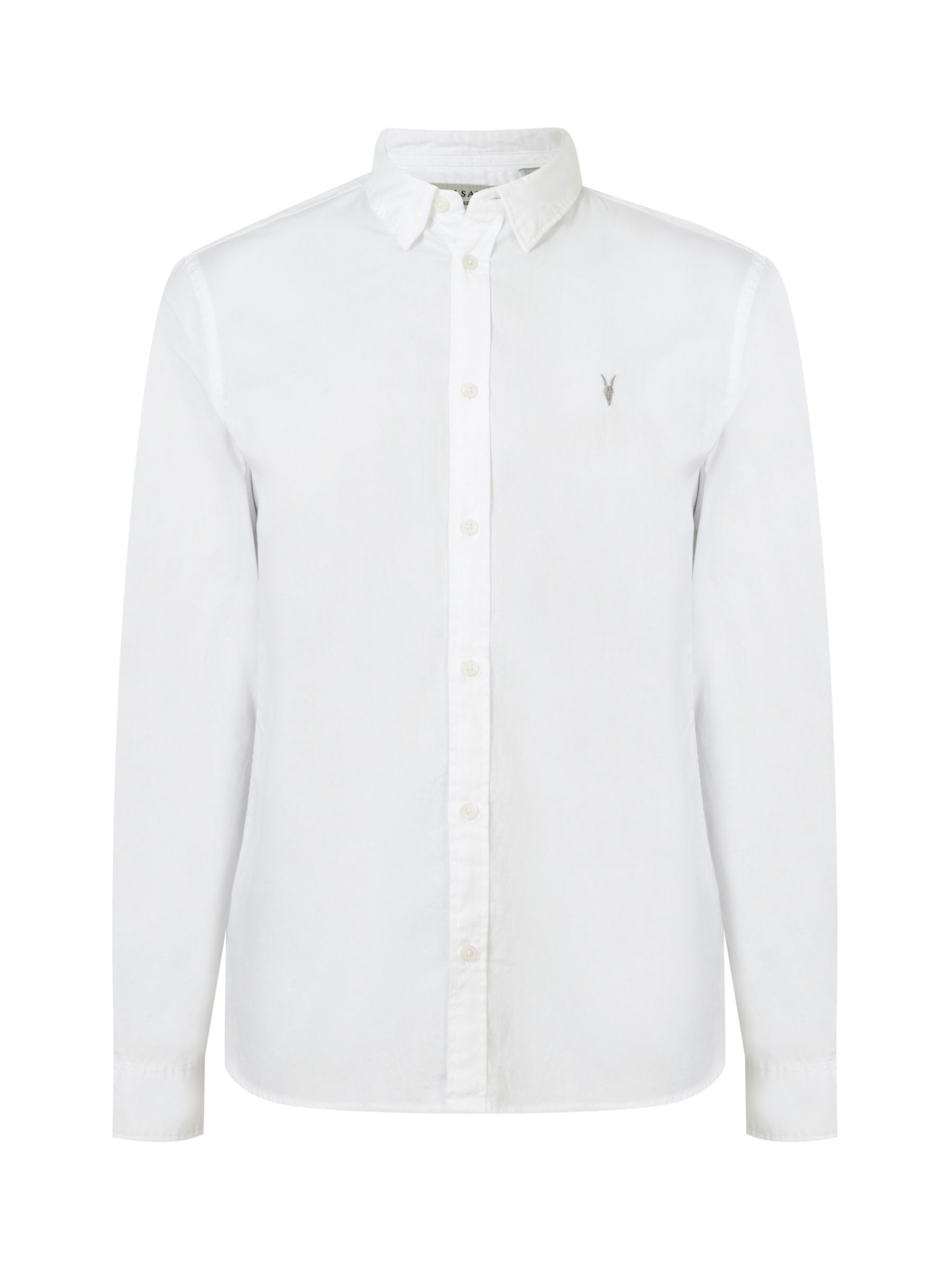 AllSaints Hawthorne Shirt, White at John Lewis & Partners