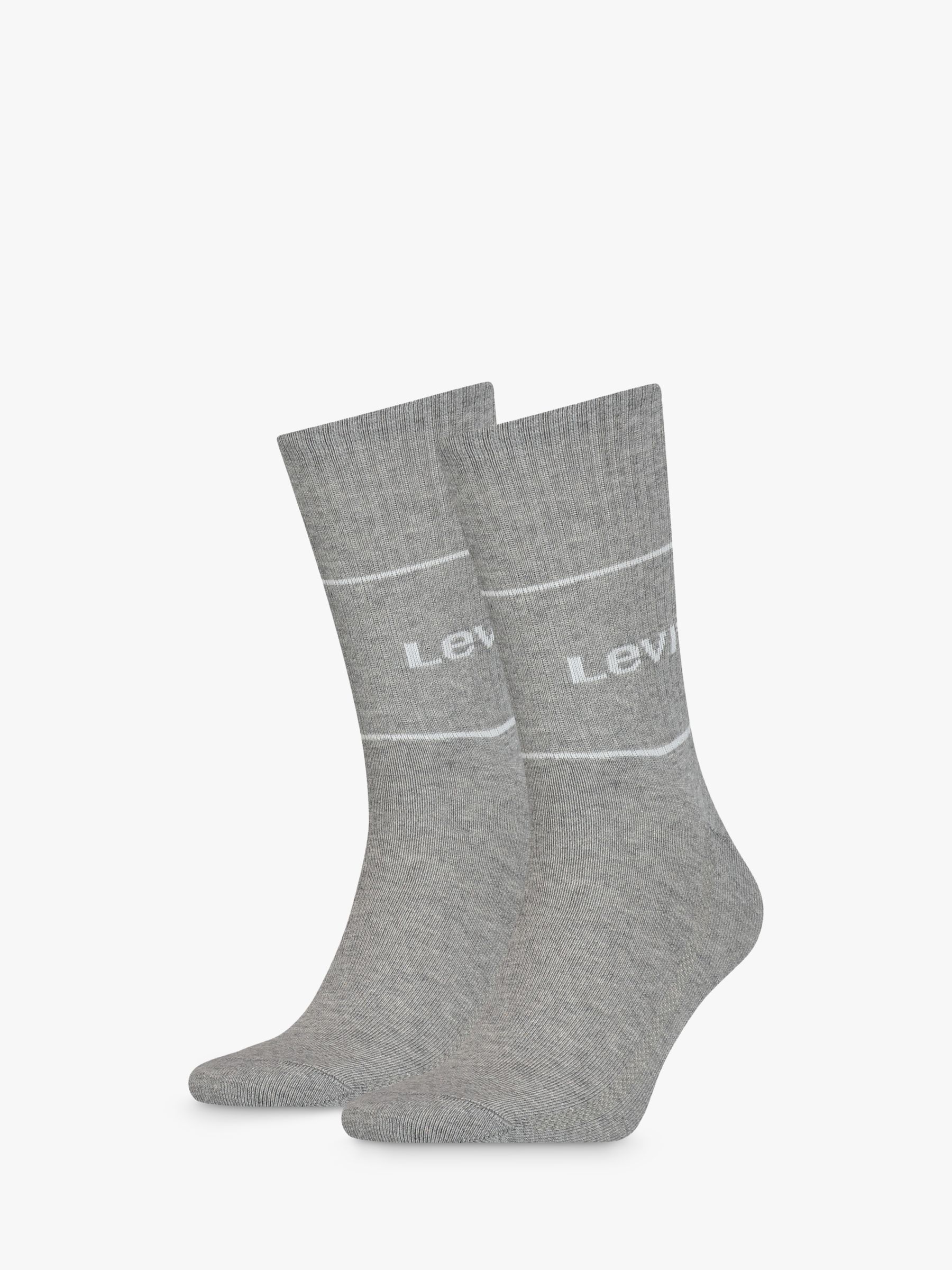 Levi's Regular Cut Logo Socks, Pack of 2