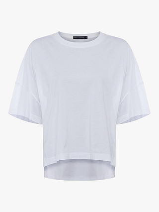 French Connection Tally Organic Cotton T-Shirt, Linen White