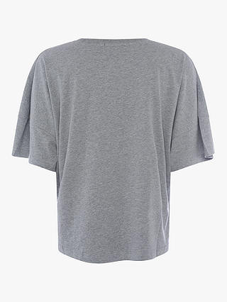 French Connection Tally Organic Cotton T-Shirt, Light Grey