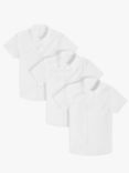 John Lewis ANYDAY School Shirts, Pack of 3, White