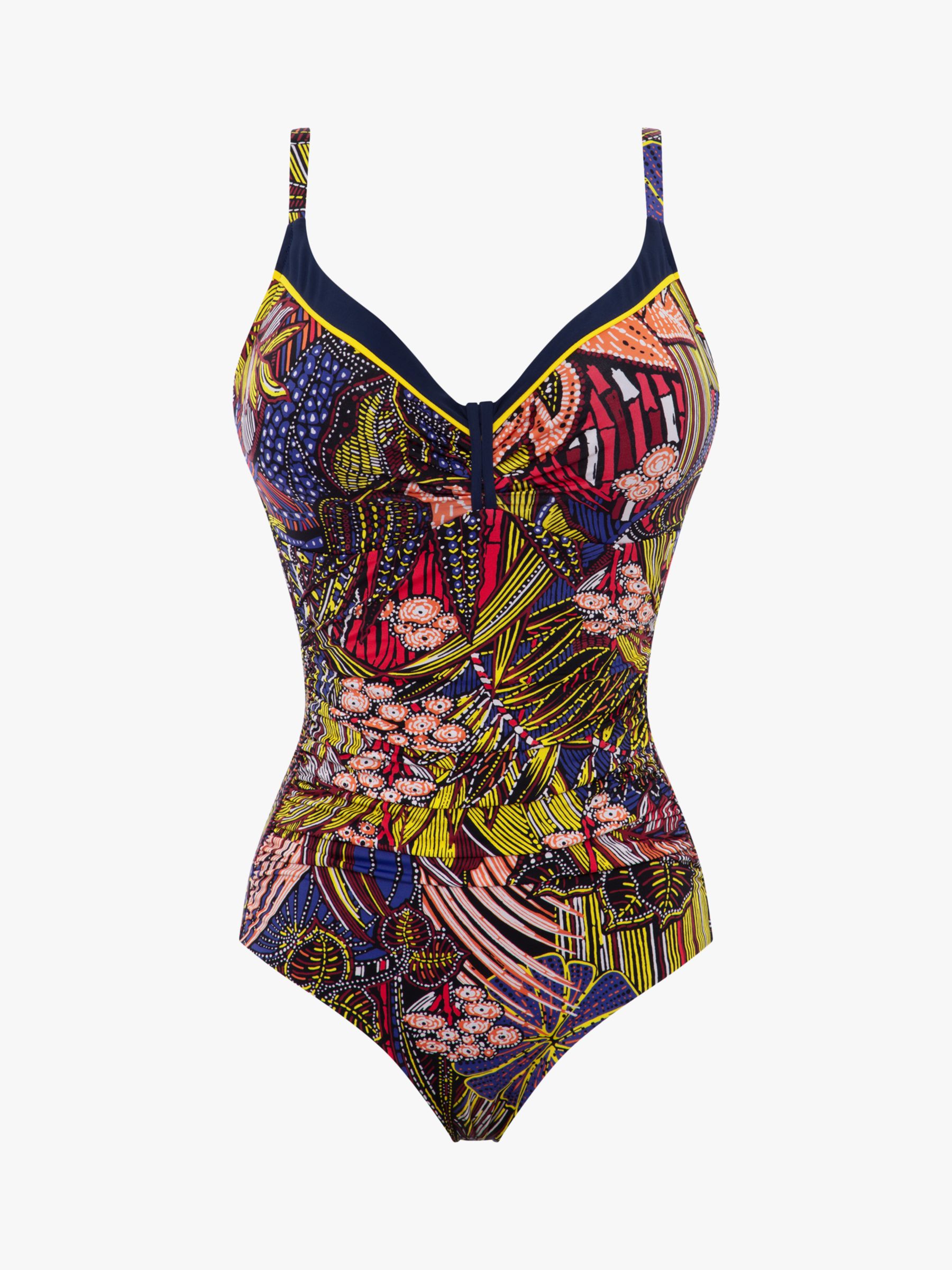Chantelle Jungle In Wax Print Swimsuit, Multi at John Lewis & Partners