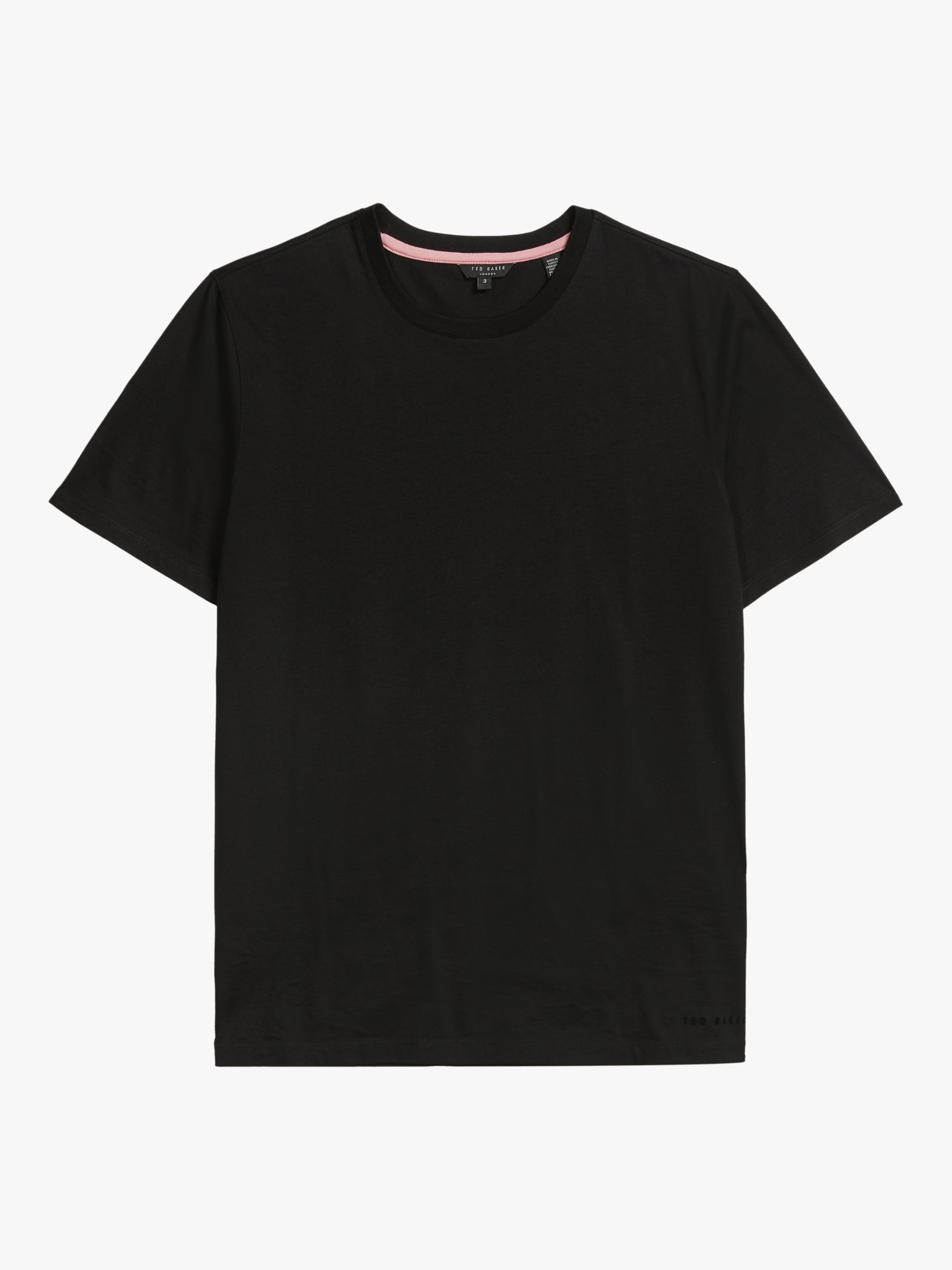 Ted Baker Only Crew Neck T-Shirt, Black at John Lewis & Partners