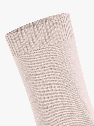 FALKE Cosy Wool Mix Cashmere Blend Ankle Socks, Light Pink