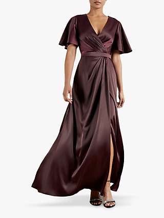 Ted Baker Hedii Short Sleeve Wrap Maxi Dress