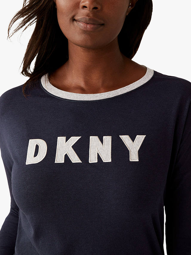 DKNY Signature Logo Joggers Pyjama Set, Navy