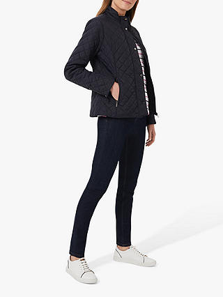 Hobbs Carys Quilted Coat, Navy