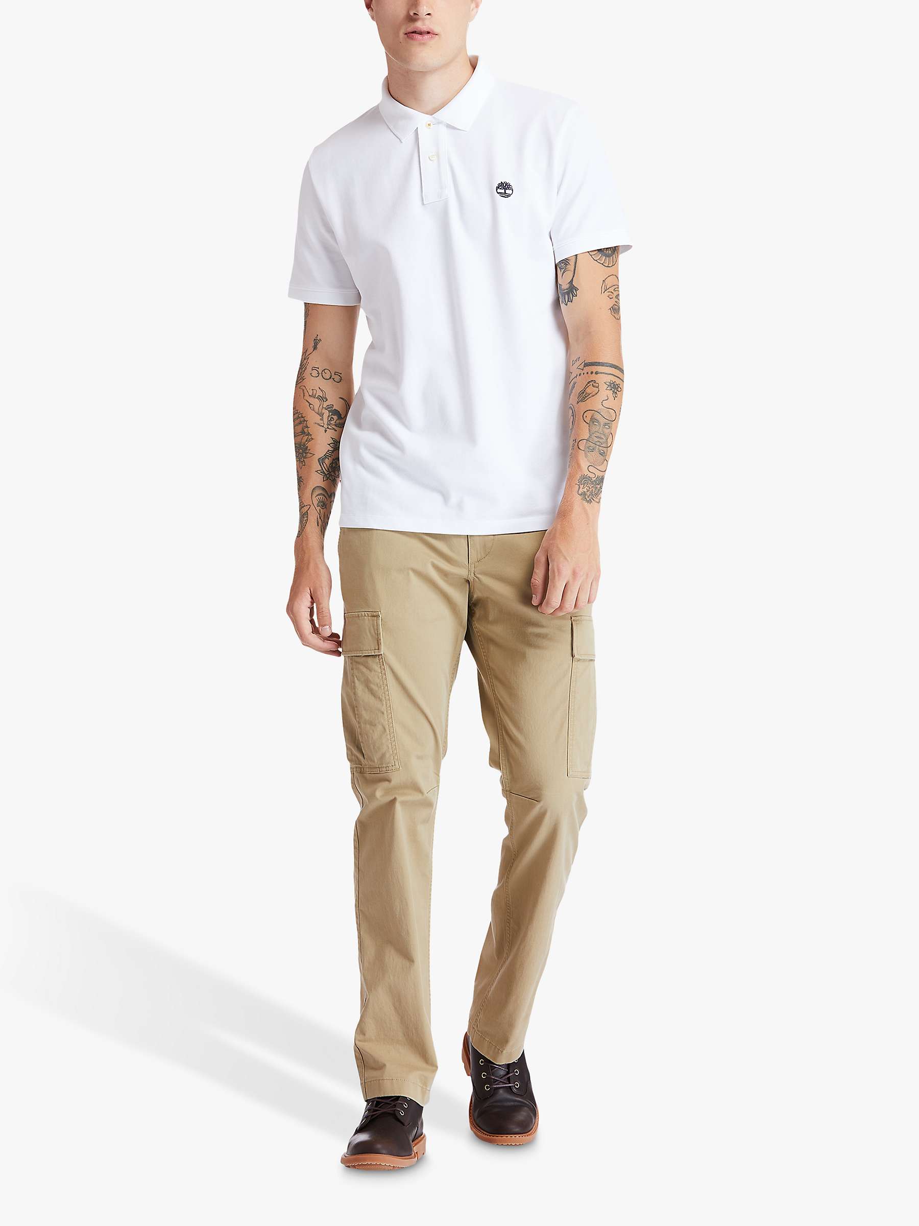 Buy Timberland Embroidered Logo Short Sleeve Polo Shirt Online at johnlewis.com