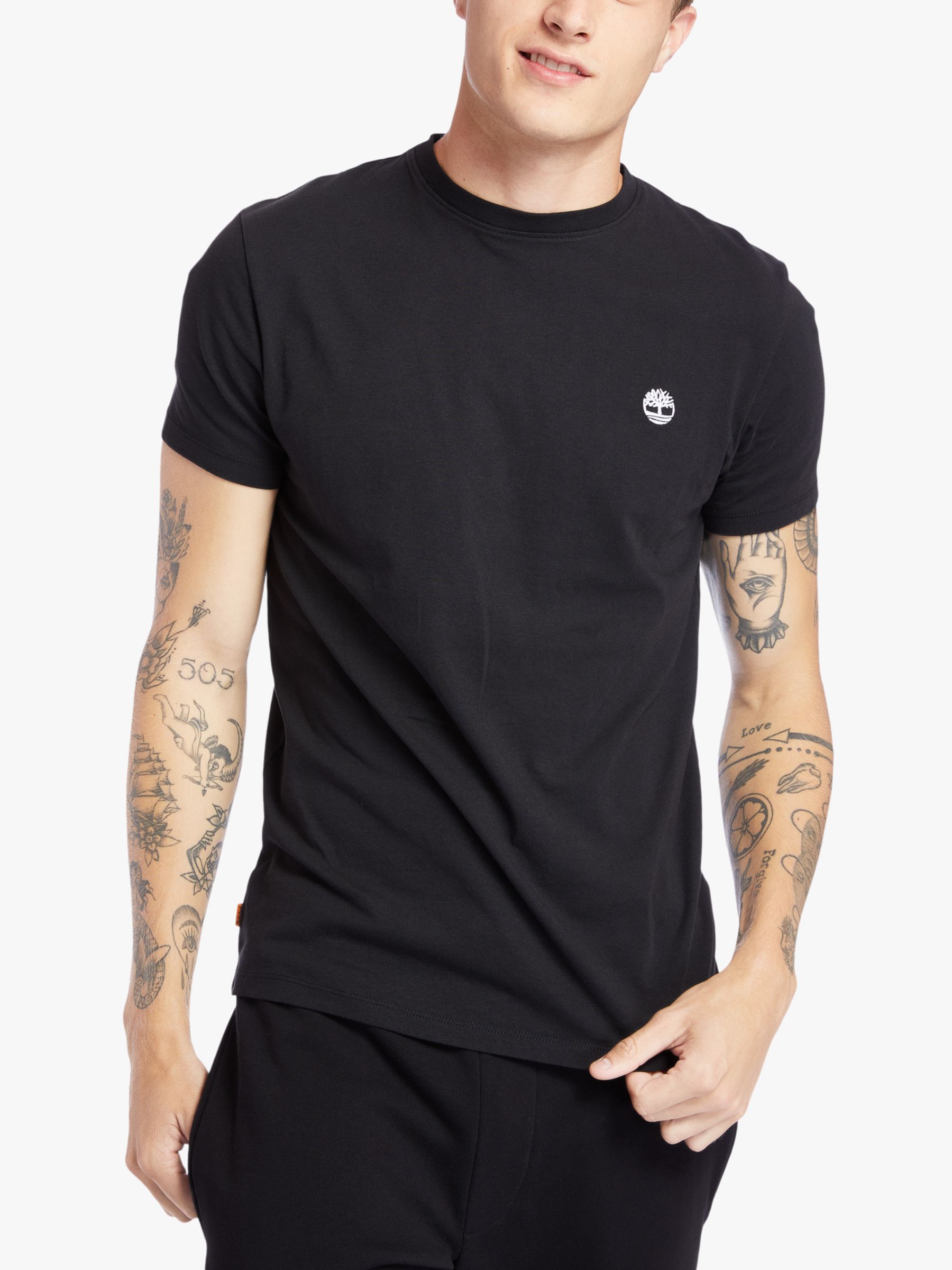 Short Dunstan Timberland River S T-Shirt, Black, Sleeve